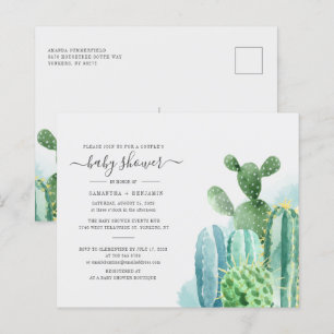 Budgeterade Cacti Plants Botanical Par Baby Shower