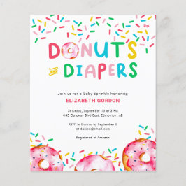 Budgeterade donationer och blöjor Baby Sprinkle Co
