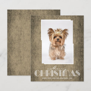 Budgeterade fotokort för Rustic Brown God jul