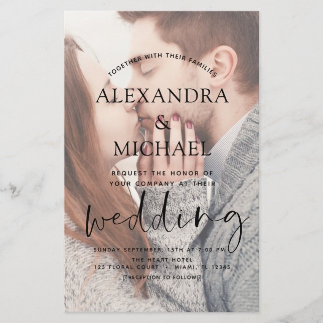 Budgeterade, genomskinliga inbjudningar till fotob (Framsida)