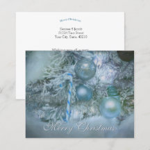 Budgeterade prydnadsföremål God jul Blue Teal Helg