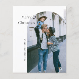 Budgeterat Arch God jul Hälsning-kort Flygblad