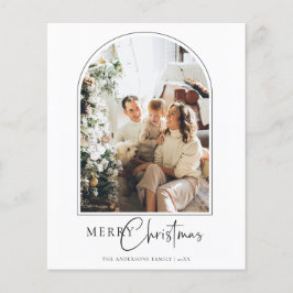 Budgeterat Arch God jul Hälsning-kort Flygblad