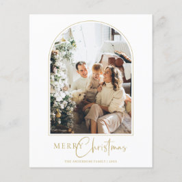 Budgeterat Arch God jul Hälsning-kort Flygblad