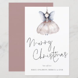 Budgeterat Artsy Fairy Minimalist God jul Card