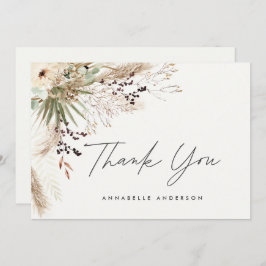 Budgeterat botaniskt enkelt tack från studenten, d inbjudningar