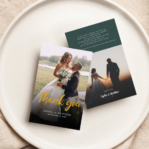 Budgeterat Bröllop-fotohandbokat tackkort Anteckningskort