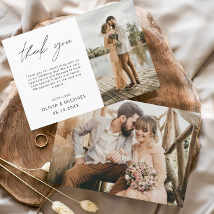 Budgeterat Bröllop-kort för minimalistiskt tackkor