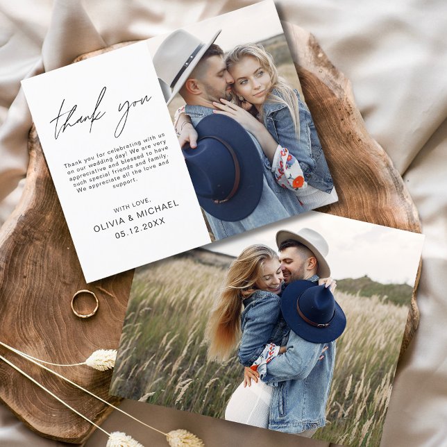 Budgeterat Bröllop-kort för minimalistiskt tackkor Flygblad (Skapare uppladdad)