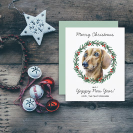 Budgeterat Dachshund Hund God jul-utandningskort
