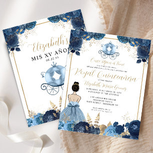 Budgeterat Dusty Blue Cinderella Royal Quinceanera