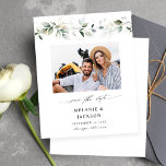 Budgeterat eukalyptus Glow Photo Save Date 2<br><div class="desc">** SATIN PAPPER ÄR PAPPERT. UPPGRADERA PAPPRA FÖR EN TEKER-PAPPER. HAR ETT ALTERNATIV FÖR ENVELOPES. *** Spara pengar på formella inbjudningar med denna mindre inbjudan som har ett alternativ för kuvert. Hämta redot till gästerna i fantastisk med ditt Eucalyptus Glow-foto för att spara datumkorten. Vill du ha en större version?...</div>