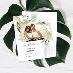 Budgeterat eukalyptus Glow Photo Save Date 3<br><div class="desc">** SATIN PAPPER ÄR PAPPERT. UPPGRADERA PAPPRA FÖR EN TEKER-PAPPER. HAR ETT ALTERNATIV FÖR ENVELOPES. *** Spara pengar på formella inbjudningar med denna mindre inbjudan som har ett alternativ för kuvert. Hämta redot till gästerna i fantastisk med ditt Eucalyptus Glow-foto för att spara datumkorten. Vill du ha en större version?...</div>