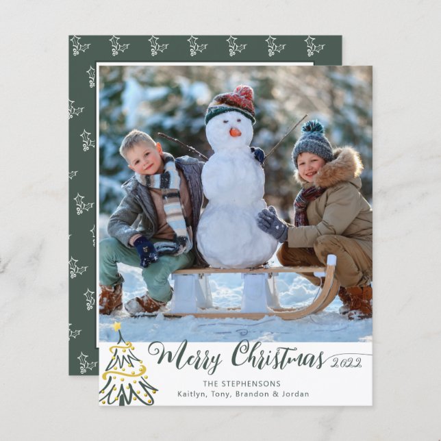 Budgeterat fotoår för Träd i God jul under granskn (Fram/baksida)