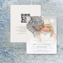 Budgeterat fotoöverlägg QR-kod Winter Wedand Inbju
