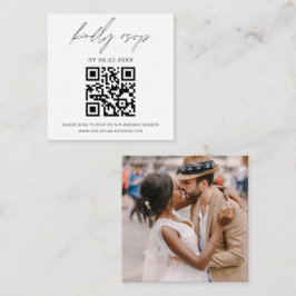 Budgeterat fotopakod QR-kod - minimalistisk OSA Br Tilläggskort