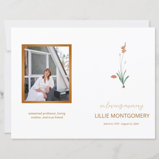 Budgeterat fyrasidigt underordnat Blommigt - allmä (Framsida)