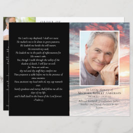 Budgeterat fyrsidigt slimmad Ocean-begravningsprog