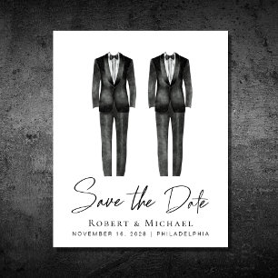 Budgeterat Gay Bröllop Tuxedo sparar datum