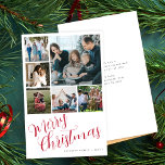 Budgeterat God jul 6 fotorött typografiskt kort<br><div class="desc">Rustiskt modernt, handskrivet calligraphy God jul-skript med sex familjers multifotokollage enkel, minimal, prisvärd, vit helgdag-kortmall med anpassningsbarnas personlig på båda sidor. LÄS PRODUKTBESKRIVNINGEN PÅ LÄMNAT FÖRE KÖP! ENVELOPES ÄR FRIVILLIGT. Dubbla-kontrollera all information och all stavning i texten eftersom du får exakt det du ser - ingen annan kontrollerar någonting innan...</div>