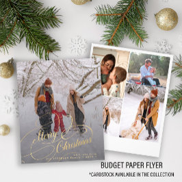 Budgeterat God jul-Helgdag med flera foton Flygblad