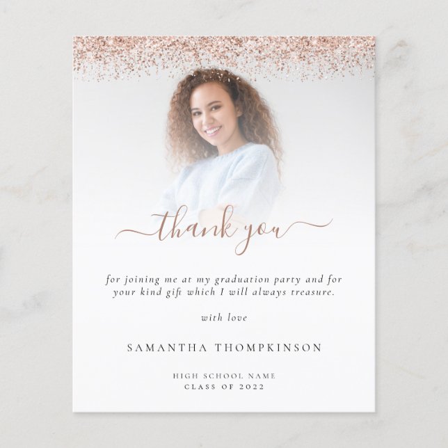 Budgeterat Grad Photo Ro Guld Glitter Tack (Framsida)