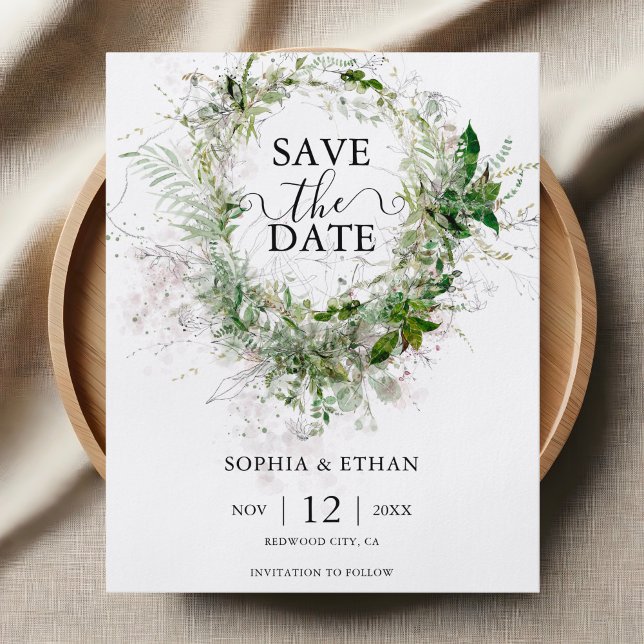 Budgeterat grönt foto spara datumutflygaren flygblad (Skapare uppladdad)