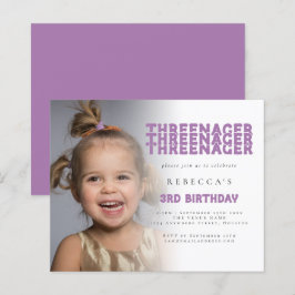 Budgeterat hot Fotoöverlägg 3rd Birthday Lilac