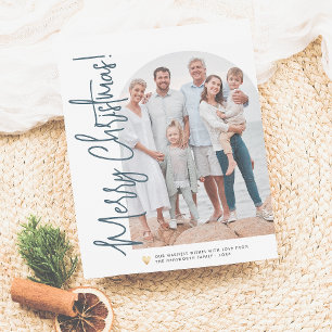 Budgeterat julfoto Arch & Guld Heart Helgdag
