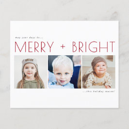 Budgeterat julfotoport för Glad helg Flygblad