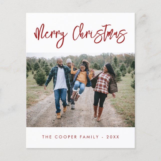 Budgeterat julkort flygblad (Framsidan)