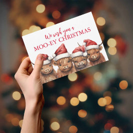 Budgeterat julkort för högland