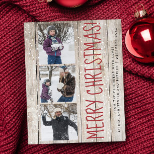 Budgeterat julnummer 3 för fotokollage, träkort fö