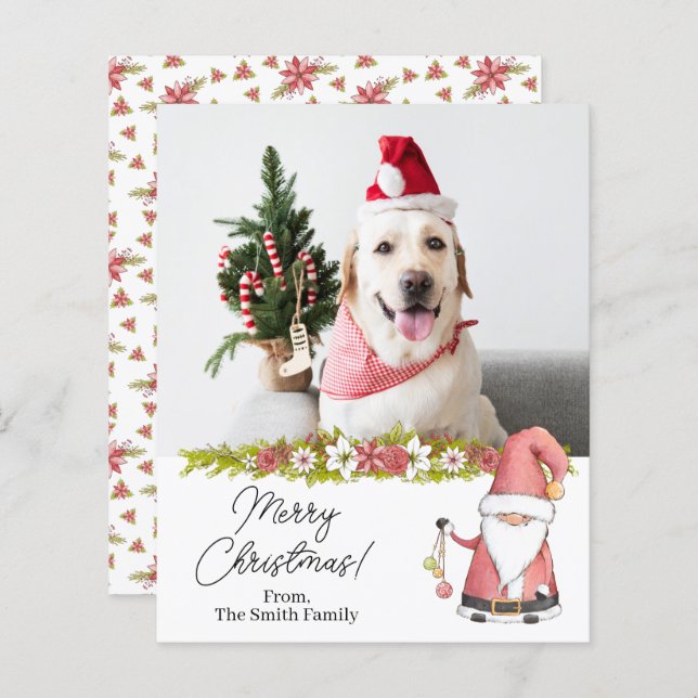 Budgeterat Jultomtens julfoto (Fram/baksida)