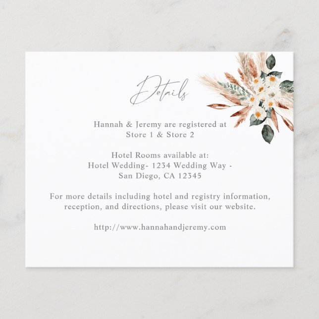 Budgeterat lätt eukalyptus glöd Guld Bröllop Flygblad (Framsidan)