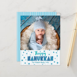 Budgeterat Lycklig Hanukkah Photo Blue Stars Moder