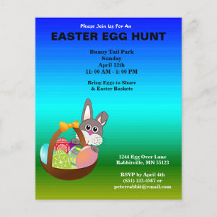 Budgeterat målade ägg & Bunny Påskägg Hunt Papper