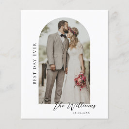 Budgeterat matarfoto för Bröllop-fototack för Ram Flygblad