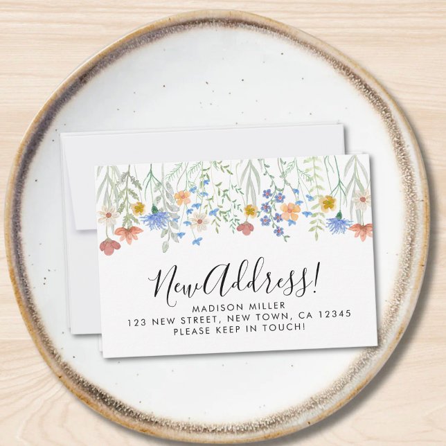 Budgeterat meddelande om Ny adress jokerblomma Fly (Skapare uppladdad)