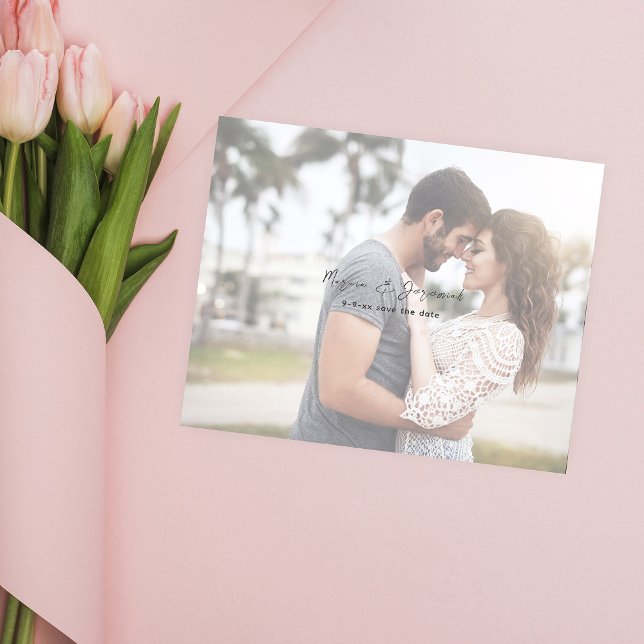 Budgeterat minimalistisk Chic - foto H Spara datum Flygblad (Skapare uppladdad)