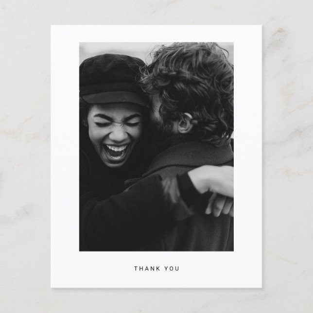 Budgeterat minimalistiskt fototack för vykortet flygblad (Framsidan)