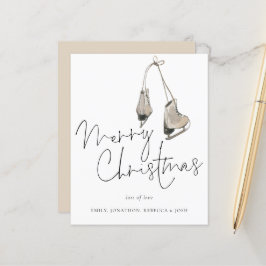Budgeterat minimalistiskt isskiffer-God jul-kort