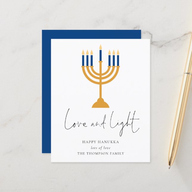 Budgeterat minimalistiskt ljus Kärlek Light Hanukk (Fram/Back In Situ)