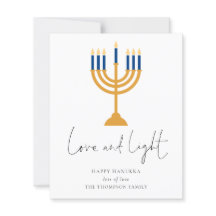 Budgeterat minimalistiskt ljus Kärlek Light Hanukk