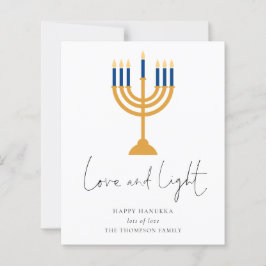 Budgeterat minimalistiskt ljus Kärlek Light Hanukk