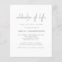 Budgeterat minimalistiskt skript Firande i Life