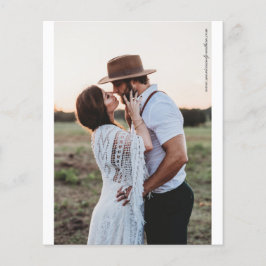 Budgeterat minimalistiskt svartvitt, fotfoto Bröll Flygblad