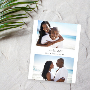 Budgeterat MOD H Duo Photo Save Date Flygblad