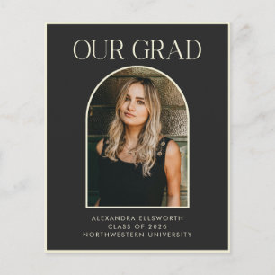 Budgeterat Modern 2-fotot, svart Arch Studenten-ko