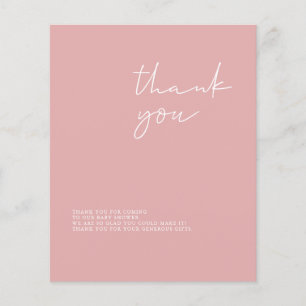 Budgeterat Modern Girl Baby Shower - tackkort
